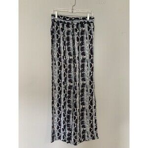 She's Cool Palizzo Pants Snakeskin Print Wide Leg Size Large Tall